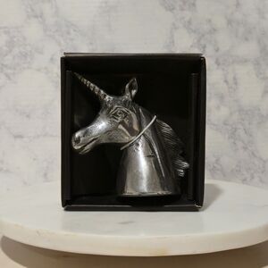 Cast Aluminum UNICORN Head Mythology Bottle Opener Paperweight Drinkware
